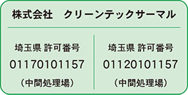 焼却処分 株式会社クリーンテックサーマル